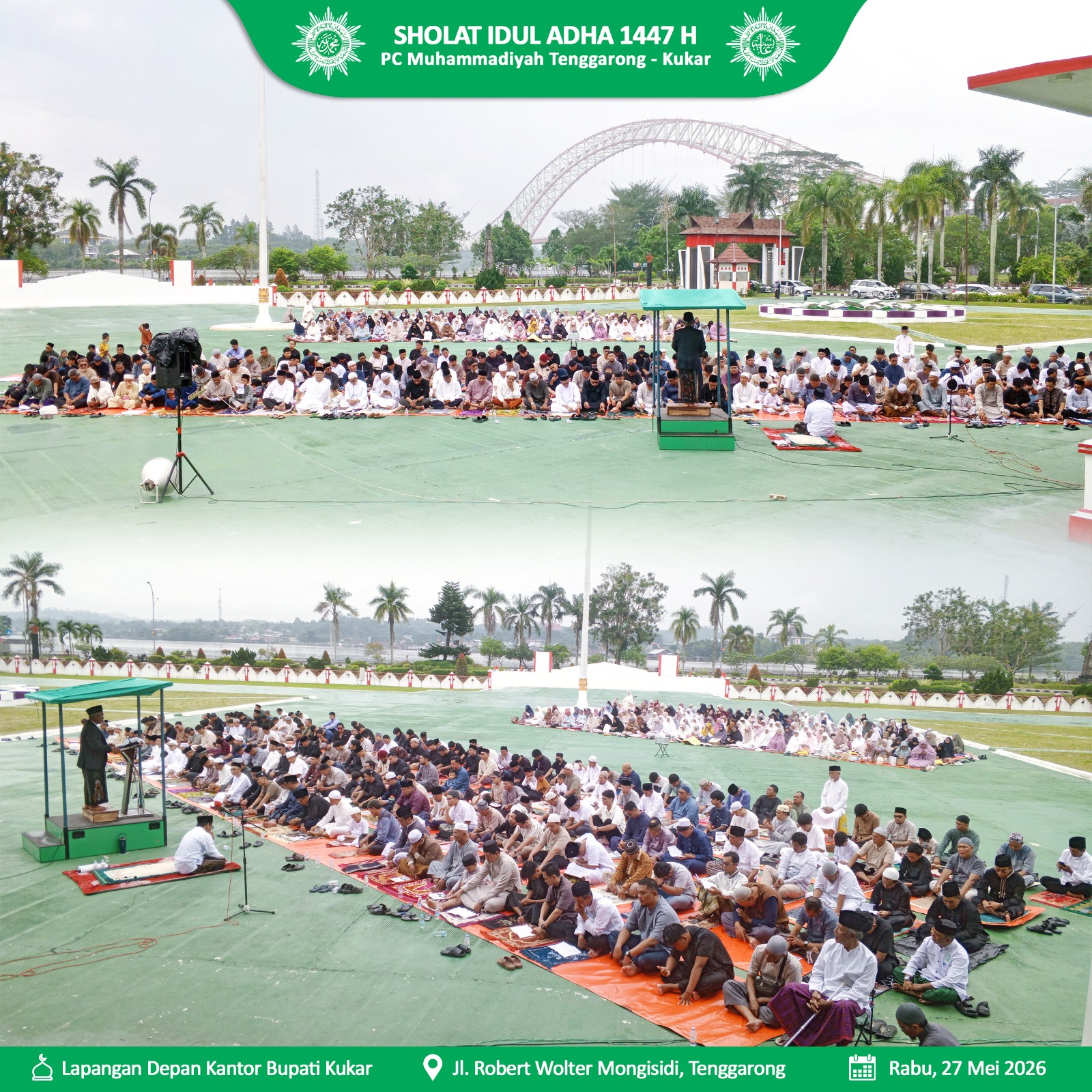 sholat ied pcm tenggarong